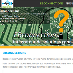 Site web vitrine Ebconnections Agence Médias Création Auxerre - création de site internet à Auxerre - Yonne - Bourgogne